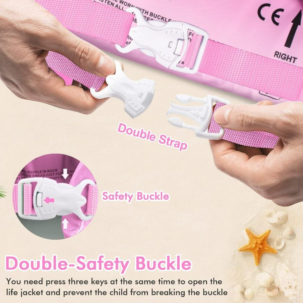 NWT Chriffer Kids Swim Vest Life Jacket – Toddler Floaties 30–55 lbs - Picture 2 of 4